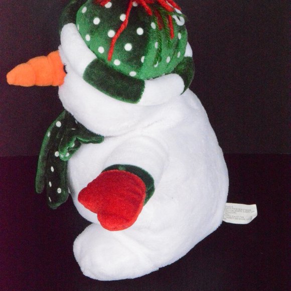 Plush Musical Snowman Wish You Merry Christmas 11" - Picture 8 of 8